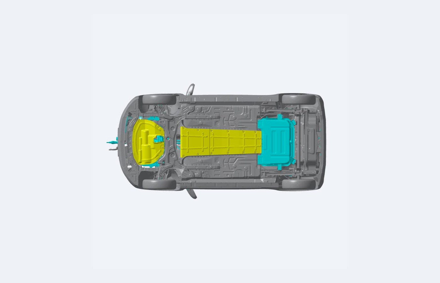 Electric vehicle underbody layout
