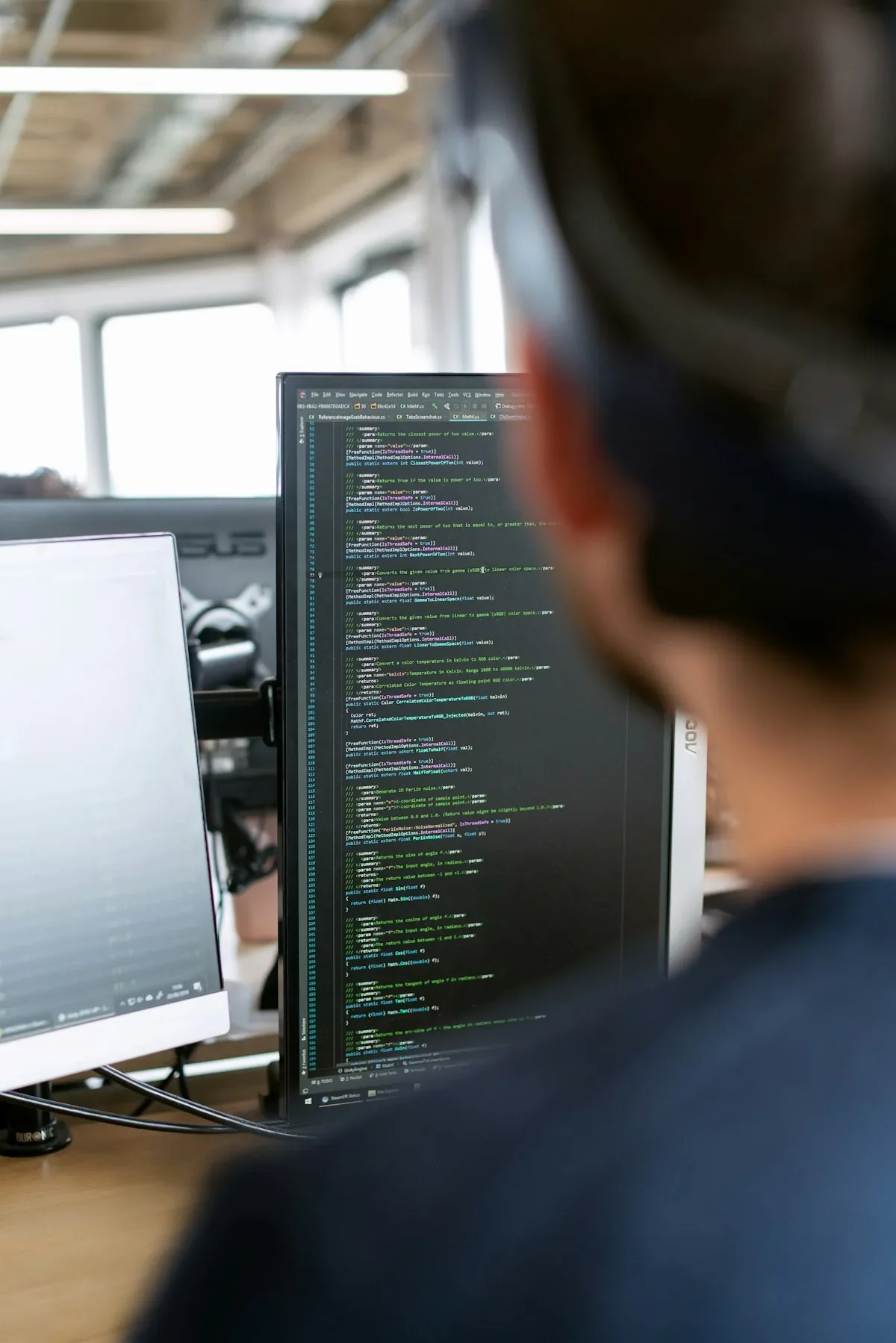 Industrial technician monitoring production operations